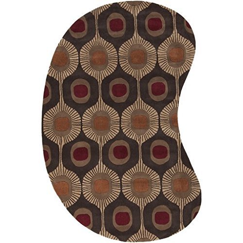 Surya Forum FM-7170 Transitional Hand Tufted 100% Wool Area/Accent Rug - Color: Chocolate, Mocha, Tan, Burgundy, Tan (8&#39; x 11&#39;) - The Finished Room