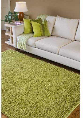 Surya Aros Shag Hand Woven 100% New Zealand Felted Wool Moss 4&#39; x 10&#39; Runner - The Finished Room