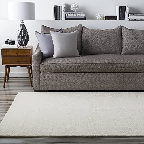 Surya Mystique M-262 Transitional Hand Loomed 100% Wool Ivory 6&#39; x 9&#39; Area Rug - The Finished Room
