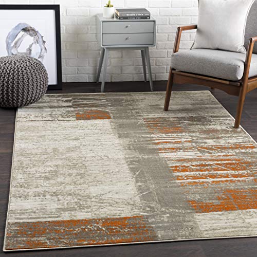 Albertha Gray Modern Area Rug 7&#39;6&quot; x 10&#39;6&quot; - The Finished Room