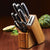 Anolon AlwaysSharp Japanese Steel Knife Block Set with Built-In Sharpener, 8 Piece - The Finished Room