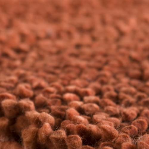 Surya Aros 5&#39; x 8&#39; Hand Woven Wool Red Orange Shag Rug - The Finished Room
