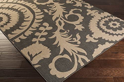 Alysia Gray and beige Indoor / Outdoor Area Rug 7&#39;6&quot; x 10&#39;9&quot; - The Finished Room