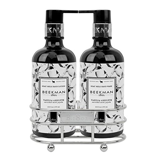 Beekman 1802 Vanilla Absolute Hand Wash &amp; Lotion - Caddy Set of 2 - 12.5 oz. - The Finished Room