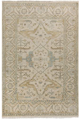 Surya Antique ATQ-1000 Hand Knotted New Zealand Wool Classic Area Rug, 5-Feet 6-Inch by 8-Feet 6-Inch - The Finished Room
