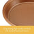 Ayesha Curry Nonstick Bakeware Nonstick Baking Pan Set / Nonstick Cake Pan Set, Round - 3 Piece, Brown - The Finished Room