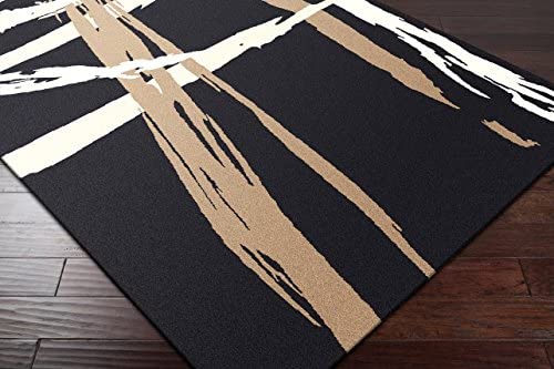 Surya Hand Tufted Modern Area Rug, 5 by 8-Feet, Navy/Ivory/Taupe - The Finished Room