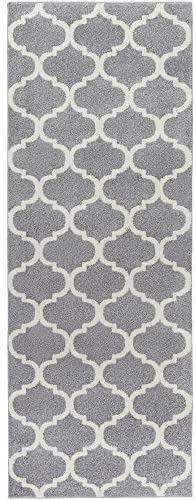 Brooke Gray Transitional Area Rug 2&#39;7&quot; x 7&#39;3&quot; - The Finished Room