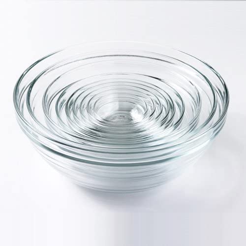 Duralex 9pc Glass Stackable Bowls - Clear - The Finished Room