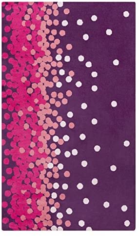 Ashante Purple and Pink Modern Area Rug 8&#39; x 11&#39; - The Finished Room