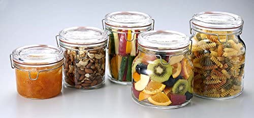 Luigi Bormioli Lock-Eat 50.75 oz Handy Glass Food Jar, 1 Piece, Clear - The Finished Room