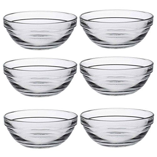 Duralex LYS 9 cm Stacking Bowl, Pack of 6 - The Finished Room