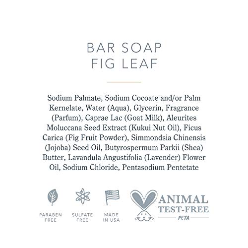 Beekman 1802 - Bar Soap - Fig Leaf - Moisturizing Triple Milled Soap with Goat Milk - Naturally Rich in Lactic Acid &amp; Vitamins, Great for All Skin Types - Cruelty-Free Bodycare - 9 oz - The F