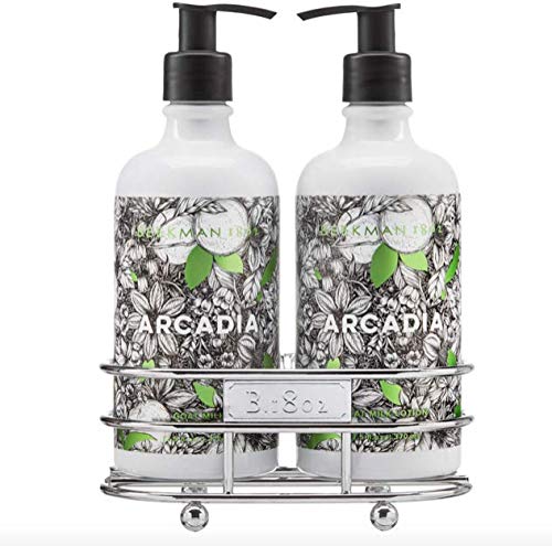 Beekman 1802 Arcadia Goat Milk Hand Care Caddy Set with Hand Soap and Hand Lotion - The Finished Room