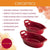 Rachael Ray Solid Glaze Ceramics Au Gratin Bakeware / Baker Set, Oval - 2 Piece, Red - The Finished Room