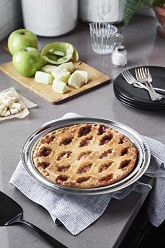 Hammer Stahl 9 Inch Pie Pan - Heavy Gauge 18/10 Stainless Steel - Pie Plate with Double Lip - The Finished Room