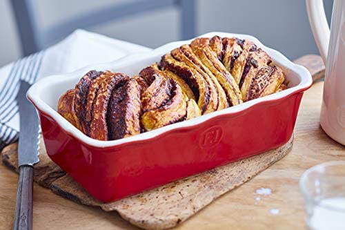 Emile Henry Rouge Modern Classic Loaf Pan, 3qt - The Finished Room