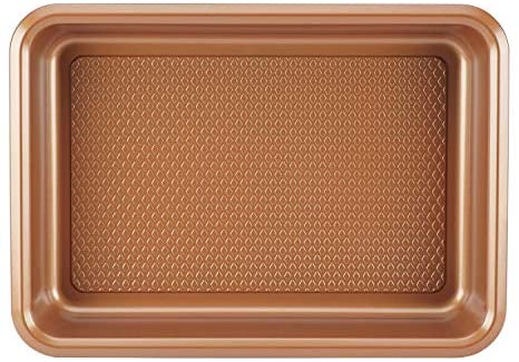 Ayesha Curry Nonstick Bakeware Nonstick Fluted Mold Baking Pan / Nonstick Fluted Mold Cake Pan, Round - 9.5 Inch, Copper - The Finished Room