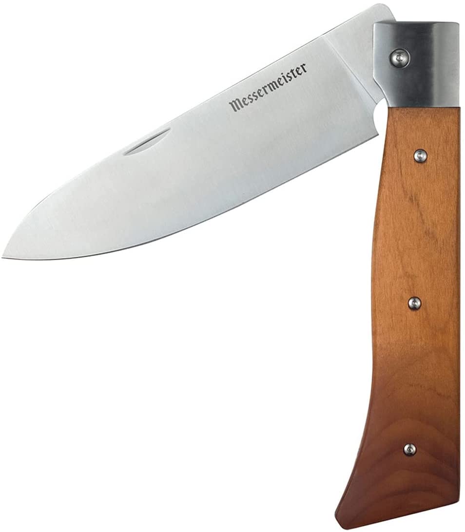 Messermeister Adventure Chef Folding Chef&#39;s Knife / Carbonized Maple / 6&quot;