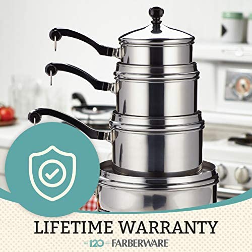 Farberware Classic Stainless Series 2-Quart Covered Double Boiler - The Finished Room
