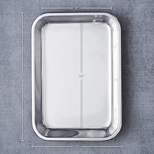 Hammer Stahl 9x13 Inch Baking Pan with Cover - Heavy Gauge 18/10 Stainless Steel - Great for Roasting, Cakes and More - The Finished Room