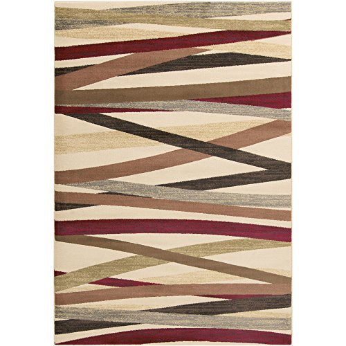 Emmett Brown and Black Modern Area Rug 2&#39; x 7&#39;5&quot; - The Finished Room