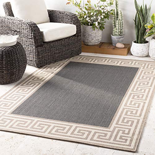 Artistic Weavers Machine Made Casual Area Rug, 7-Feet 6-Inch by 10-Feet 9-Inch, Navy/Taupe/Beige - The Finished Room