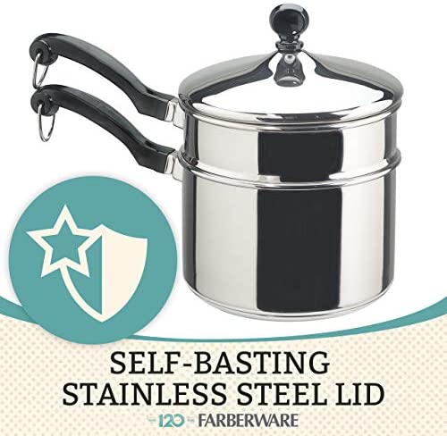 Farberware Classic Stainless Series 2-Quart Covered Double Boiler - The Finished Room