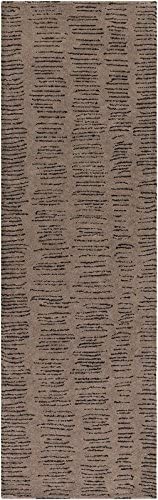 Surya Contemporary Runner Area Rug 2&#39;6&quot;x8&#39; Grey Melody Collection - The Finished Room