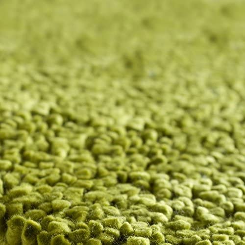 Surya Aros AROS-6 Shag Hand Woven 100% New Zealand Felted Wool Moss 10&#39; Round Area Rug - The Finished Room