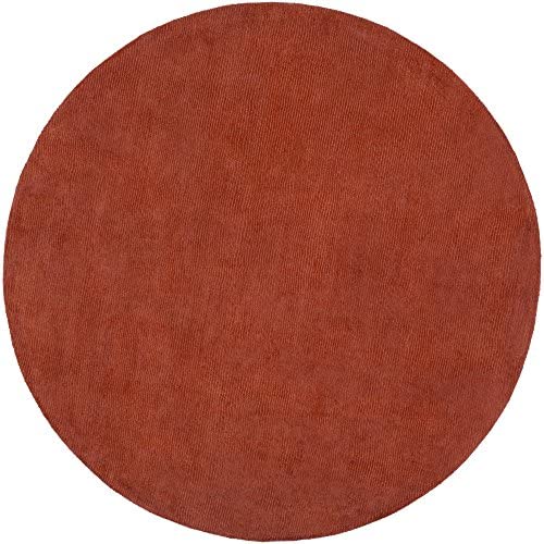 Surya Mystique M-332 Transitional Hand Loomed 100% Wool Paprika 6&#39; Round Area Rug - The Finished Room