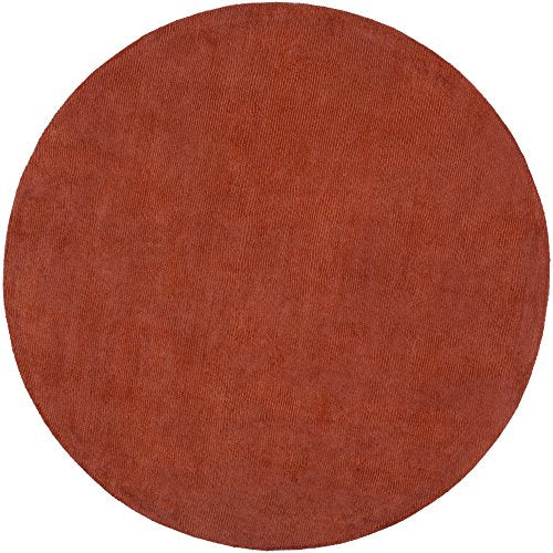 Surya Mystique M-332 Hand Loomed 100% Wool Paprika 9&#39;9&quot; Round Area Rug - The Finished Room