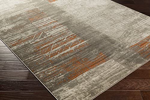 Albertha Gray Modern Area Rug 5&#39;2&quot; x 7&#39;6&quot; - The Finished Room