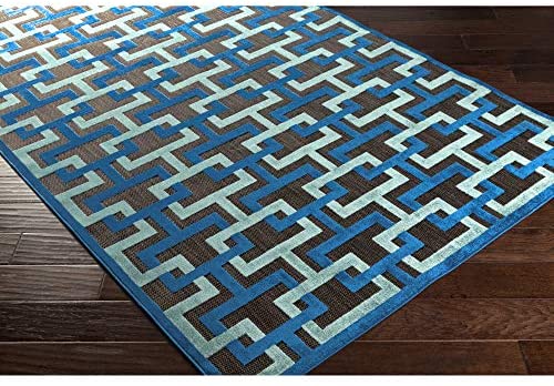 Whitaker Portera black Indoor / Outdoor Area Rug 5&#39; x 7&#39;6 - The Finished Room
