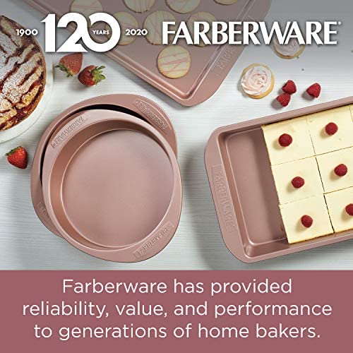 Farberware Nonstick Bakeware Baking Pan / Nonstick Cake Pan, Round - 9 Inch, Red - The Finished Room