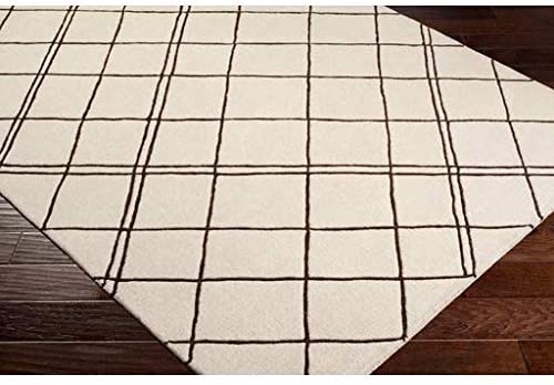 2&#39;6&quot; x 8&#39; Runner Surya Rug SR124-268 Creme Brulee Color Hand Tufted in India &quot;Studio Collection&quot; Geometric Pattern - The Finished Room