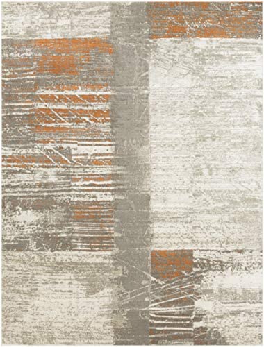 Albertha Gray Modern Area Rug 7&#39;6&quot; x 10&#39;6&quot; - The Finished Room
