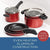 Farberware Neat Nest 4-Piece Saucepan Set, Red - The Finished Room
