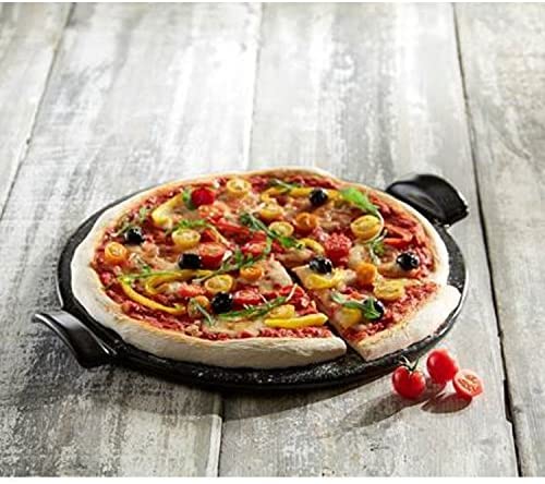 Emile Henry Pizza Stone Round 14.5&quot;, Charcoal - The Finished Room