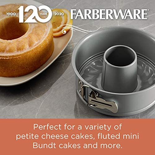Farberware Pressure Cooker Bakeware 2-in-1 Nonstick Springform with Fluted Mold Insert, 7-Inch, Gray, 7 Inch - The Finished Room