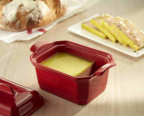 Emile Henry France Ovenware Terrine &amp; Press, Small, Burgundy - The Finished Room