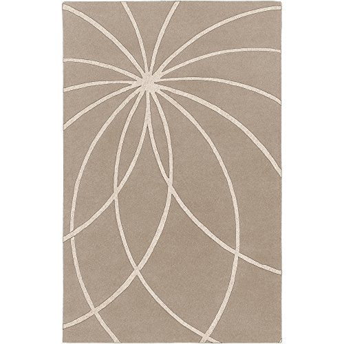 Surya Forum FM-7185 Contemporary Hand Tufted 100% Wool Safari Tan 3&#39; x 12&#39; Abstract Runner - The Finished Room