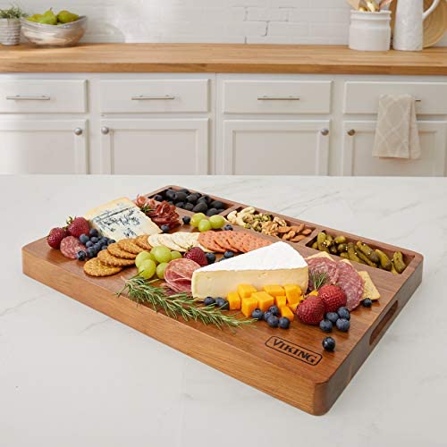 Viking Culinary 40475-4820C Cutting Board, 20&quot; x 14&quot; x 1.5&quot;, Brown - The Finished Room