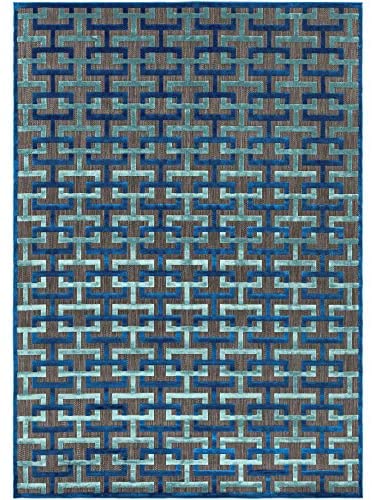Whitaker Portera black Indoor / Outdoor Area Rug 8&#39;8&quot; x 12&#39; - The Finished Room