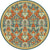 Surya Traditional Round Area Rug 8' Teal Antolya Collection - The Finished Room
