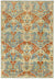 Surya Hand Knotted Casual Area Rug, 5-Feet 6-Inch by 8-Feet 6-Inch, Teal/Rust/Gold/Olive/Lime - The Finished Room