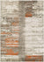 Surya Contemporary Rectangle Area Rug 5'2"x7'6" Grey-Orange Jax Collection - The Finished Room