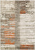 Surya Contemporary Rectangle Area Rug 2'2"x3' Grey-Orange Jax Collection - The Finished Room
