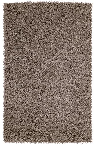 Surya Vivid Shag Hand Woven 100% Polyester Dark Taupe 8' x 10' Area Rug - The Finished Room