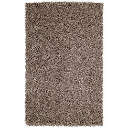 Surya Vivid Shag Hand Woven 100% Polyester Dark Taupe 8&#39; x 10&#39; Area Rug - The Finished Room